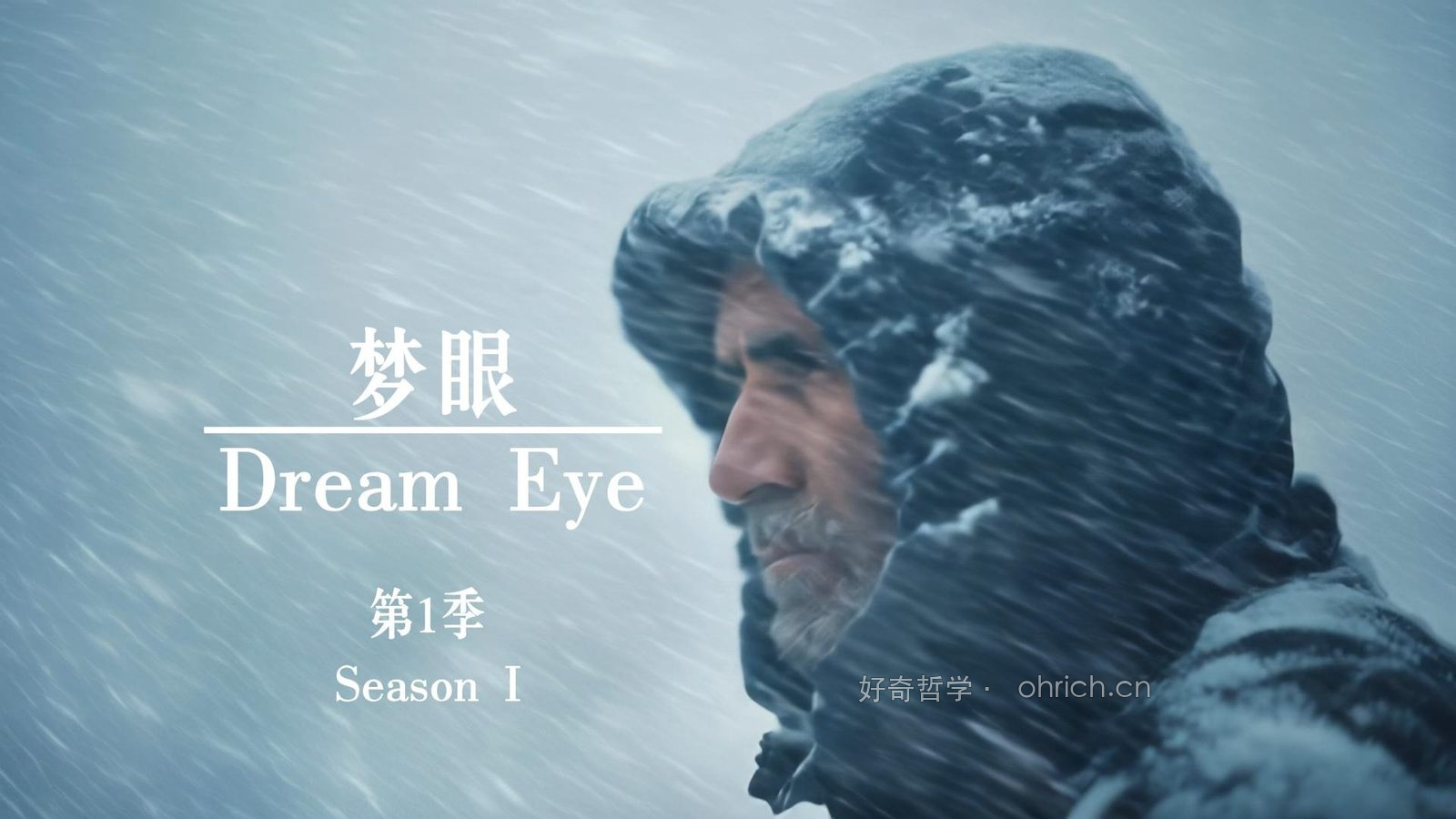 《梦眼》第一季封面：风雪中的人物侧影